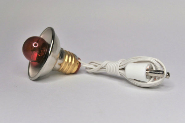 Beli-Beco 471 Skalenlampe 4.5V Sockel E10 Rot mit Reflektor Strahler